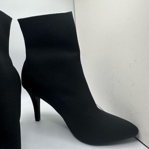 CUSHIONAIRE Women's stretch knit Heel +Memory Foam 8.5 BLACK - Picture 6 of 7